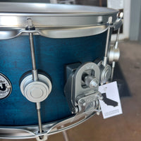 DW Collector's Series 6.5x14" SSC Maple Snare Drum in Ultra Dark Azure Satin Oil w/Satin Chrome Hardware