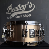 ~WOW!~ SONOR Artist Series 6x14 Cast Bronze 3mm Snare Drum with Ruthenium Black Nickel Hardware