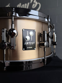 ~WOW!~ SONOR Artist Series 6x14 Cast Bronze 3mm Snare Drum with Ruthenium Black Nickel Hardware