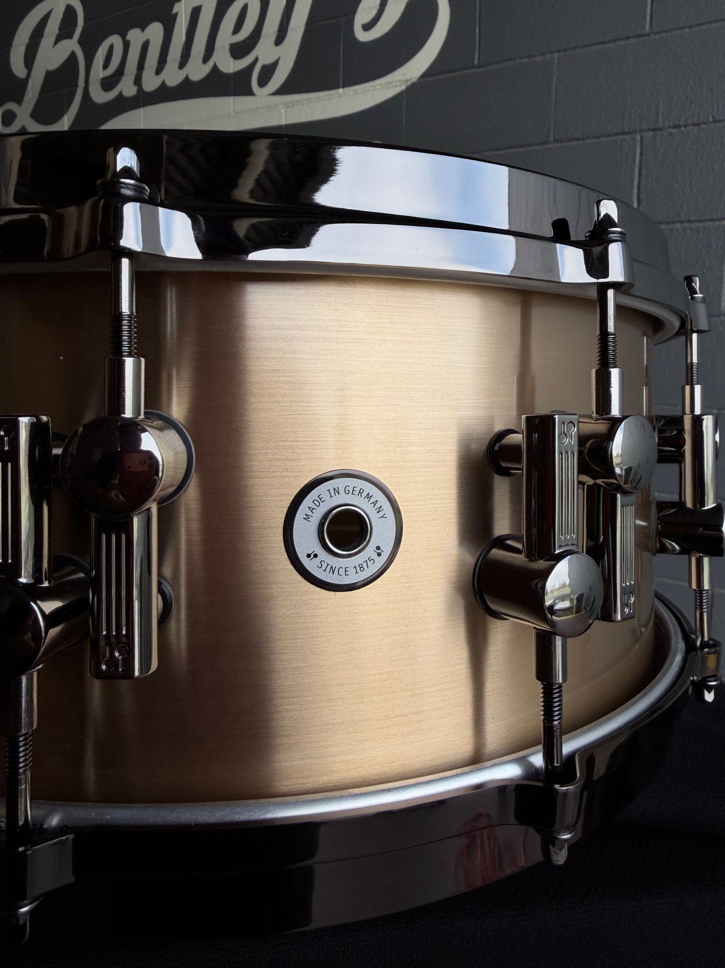 ~WOW!~ SONOR Artist Series 6x14 Cast Bronze 3mm Snare Drum with Ruthenium Black Nickel Hardware