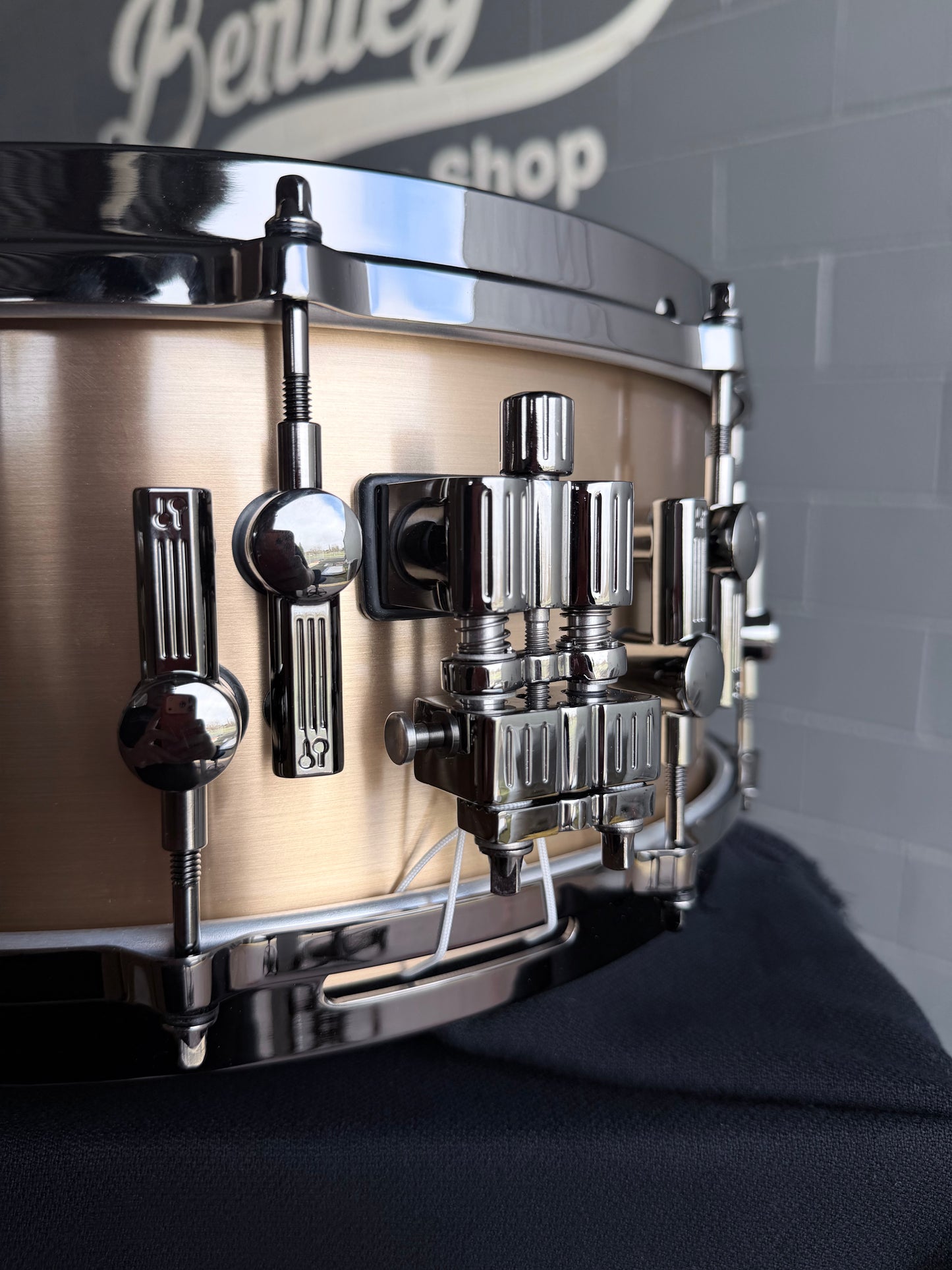 ~WOW!~ SONOR Artist Series 6x14 Cast Bronze 3mm Snare Drum with Ruthenium Black Nickel Hardware