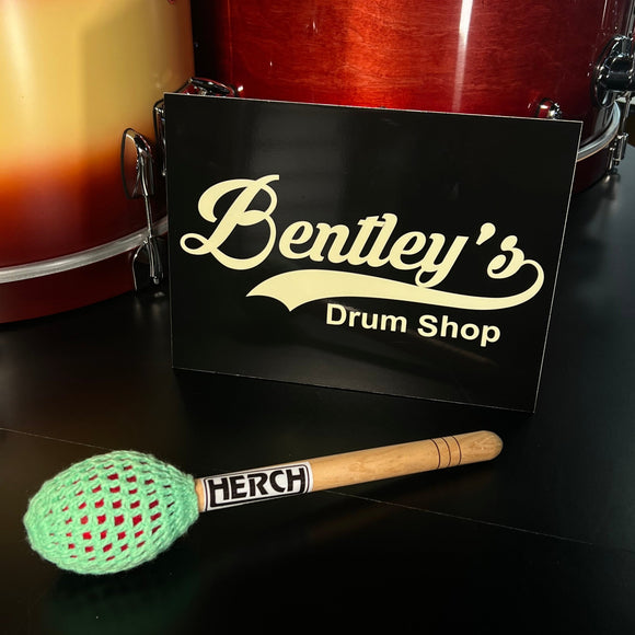 Herch Percussion Tambora Bass Drum Single Mallet in Mint Green