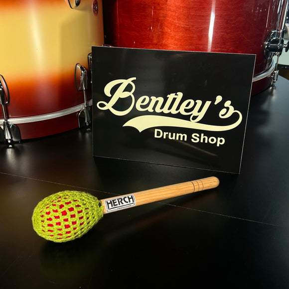 Herch Percussion Tambora Bass Drum Single Mallet in Lime Green
