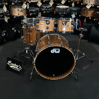 DW Collector's Series PurpleCore Cherry Hybrid 10/12/16/22" Drum Set Kit in Natural Satin Oil