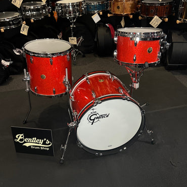 Gretsch USA Custom 12/14/18" Drum Set Kit in Tangerine Glass Nitron