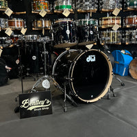 DW Collector's Series Pure Maple 10/12/16/22" Drum Set Kit in Piano Black w/ Black Nickel Hardware