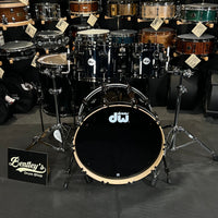 DW Collector's Series Pure Maple 10/12/16/22" Drum Set Kit in Piano Black w/ Black Nickel Hardware