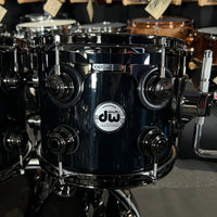 DW Collector's Series Pure Maple 10/12/16/22" Drum Set Kit in Piano Black w/ Black Nickel Hardware