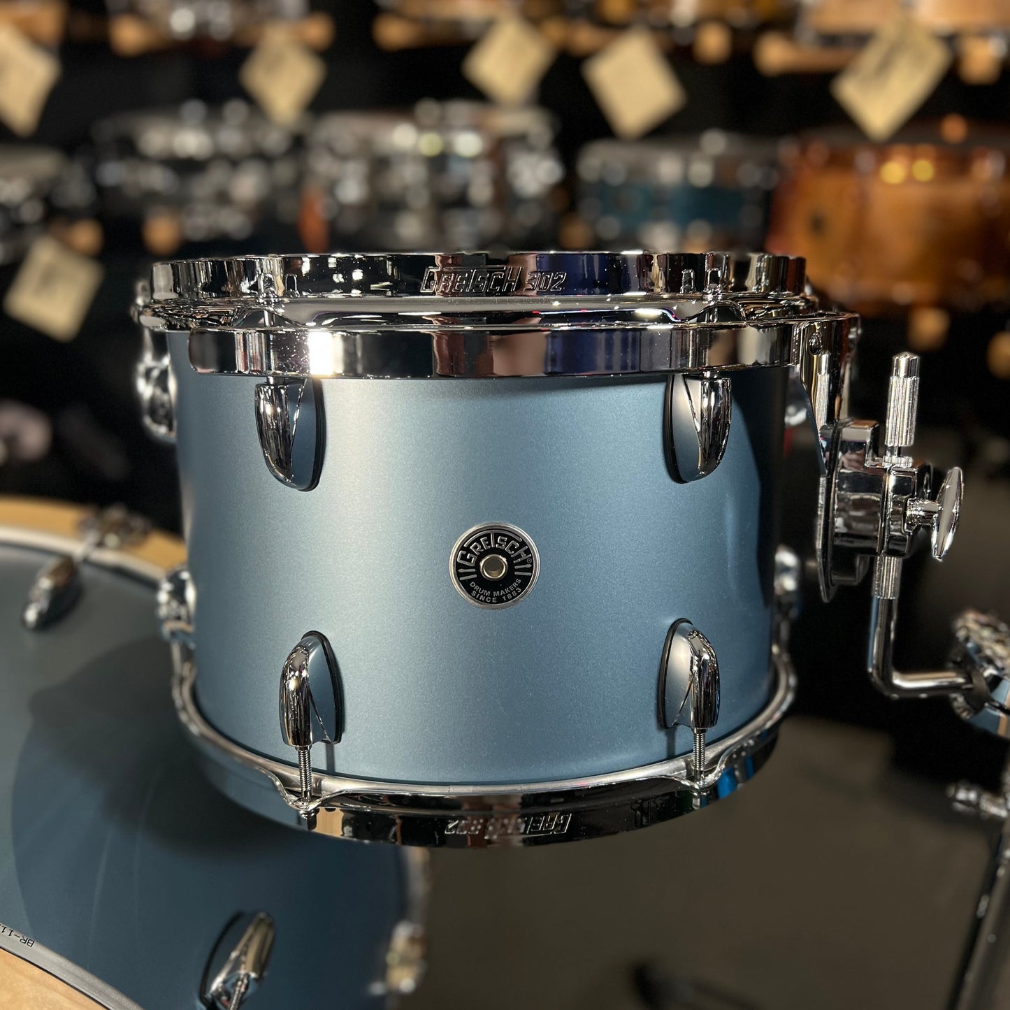 Gretsch Brooklyn Series 13/16/24" Drum Set Kit in Satin Ice Blue Metallic