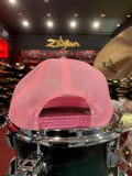 *NEW* Bentley's Drum Shop Trucker Snapback Hat in Pink with White Logo