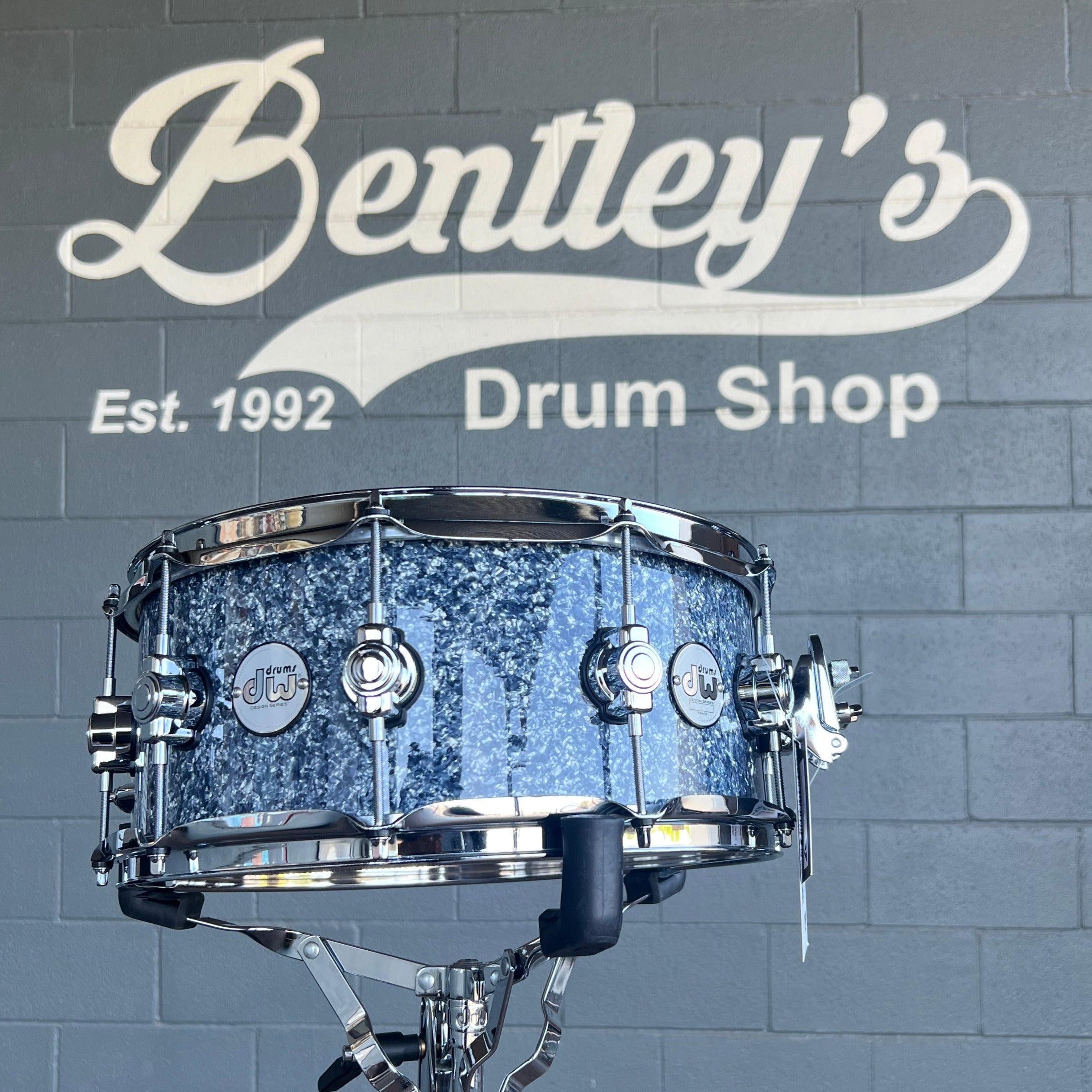 *Limited Edition* DW Design Series 6.5x14" Snare Drum in Blue Granite FinishPly