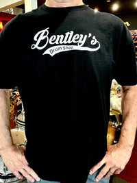 Bentley's Drum Shop Creme Classic Font Short Sleeve T-Shirt