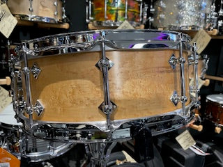 Craviotto Private Reserve 5x14" Birdseye Maple Snare Drum in Natural Oil