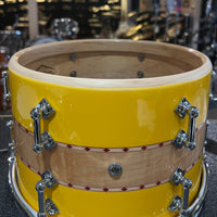 Craviotto Private Reserve Curly Maple 10/12/14/16/20" Drum Set Kit w/ 14" Matching Snare Drum in Tony Williams Yellow