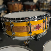 Craviotto Private Reserve Curly Maple 10/12/14/16/20" Drum Set Kit w/ 14" Matching Snare Drum in Tony Williams Yellow