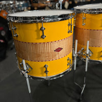 Craviotto Private Reserve Curly Maple 10/12/14/16/20" Drum Set Kit w/ 14" Matching Snare Drum in Tony Williams Yellow