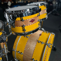 Craviotto Private Reserve Curly Maple 10/12/14/16/20" Drum Set Kit w/ 14" Matching Snare Drum in Tony Williams Yellow