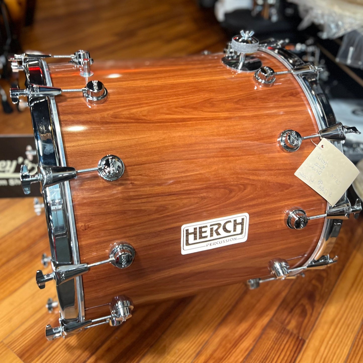 Herch Percussion 20x22" Tambora Bass Drum in Mahagony Gloss w/FREE CASE