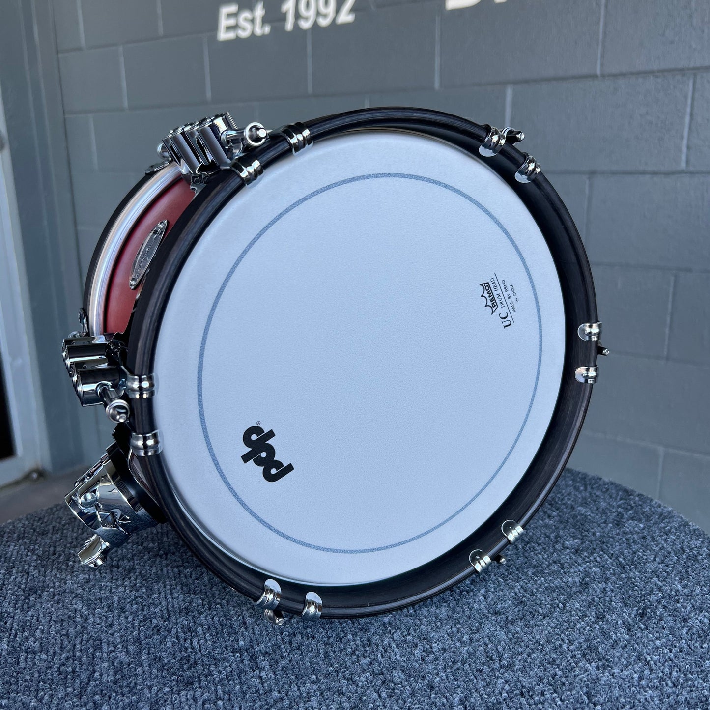 PDP Concept Maple 7x10" Rack Tom in Ox Blood w/ Ebony Hoops