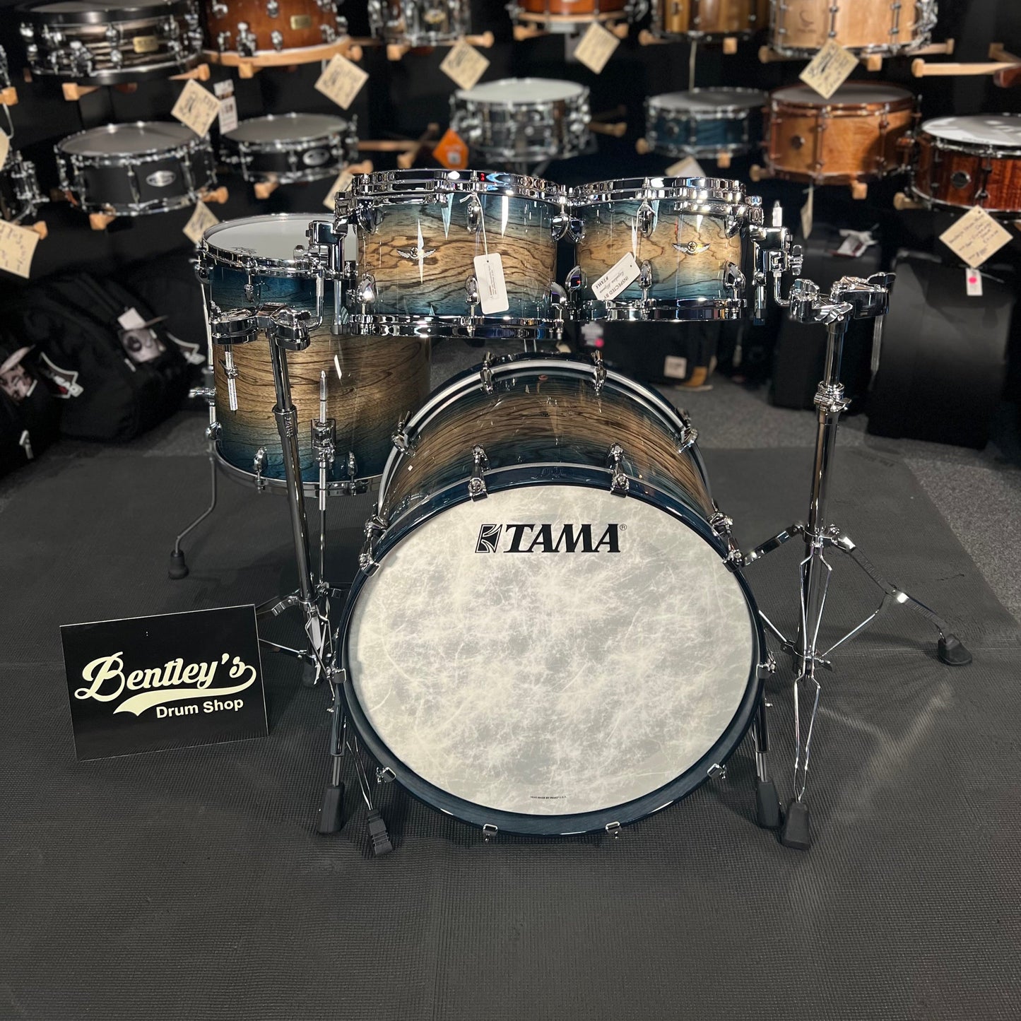 Tama STAR Walnut 10/12/16/22" Drum Set Kit in Indigo Japanese Sen Burst *IN STOCK*