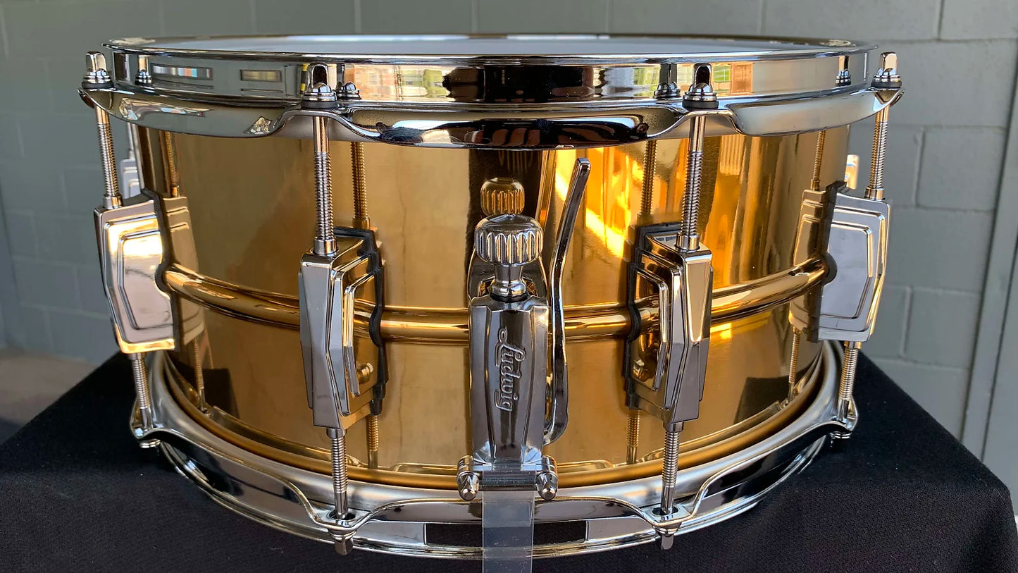 Ludwig LB552 Polished Bronze-Phonic 6.5x14 Snare Drum w/ Imperial Lugs