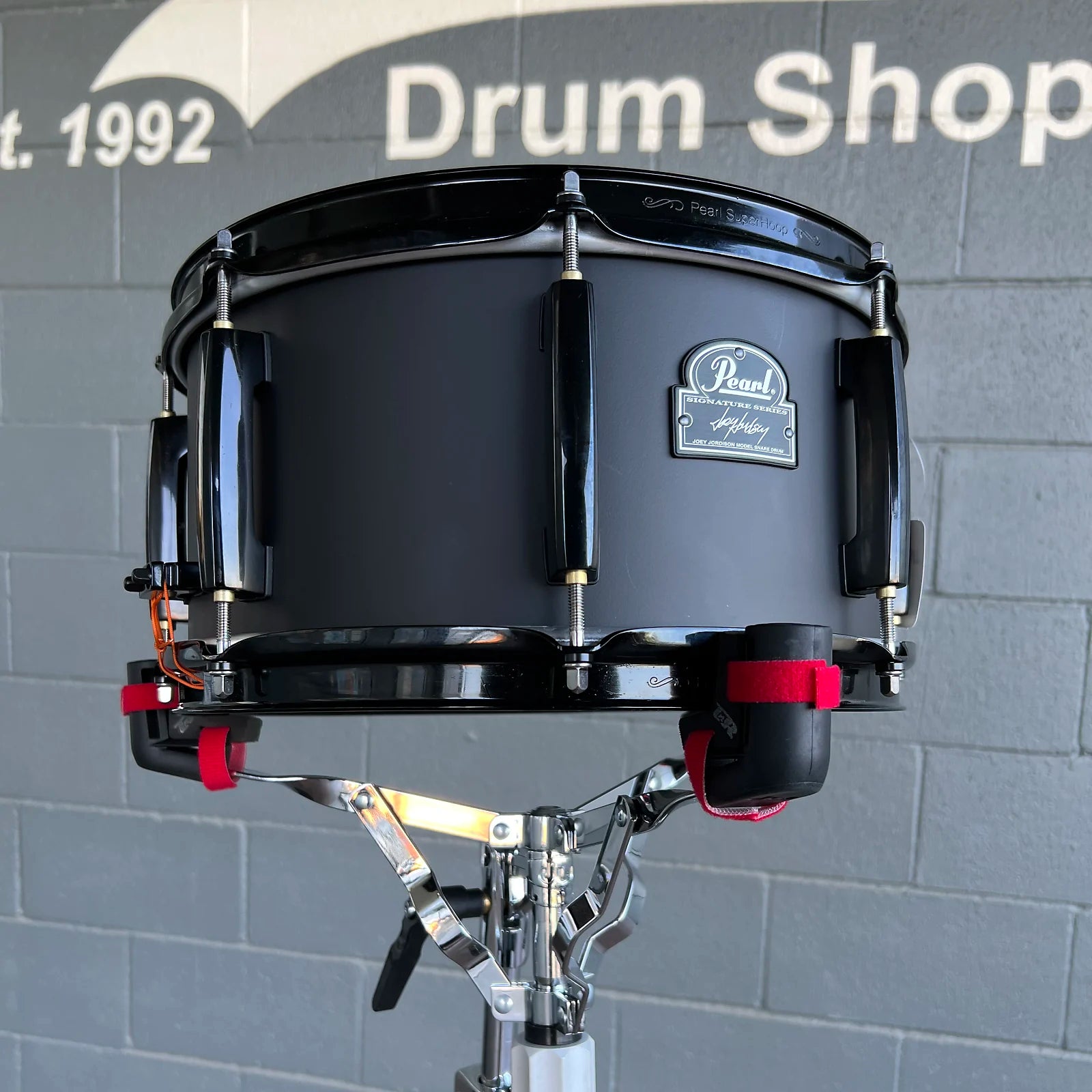 joey jordison double bass pedal Pearl JJ1365N Joey Jordison Signature 6.5x13" Black Steel Snare Drum * – Bentley's Drum Shop