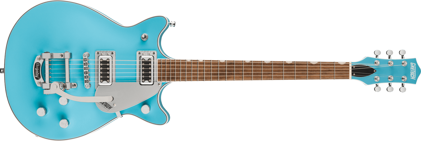 Gretsch G5232T Electromatic Double Jet FT 6-String Solid Body Electric Guitar in Kailani Blue *IN STOCK*