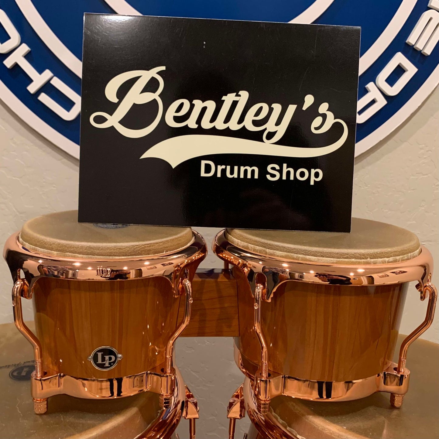 ~LIMITED EDITION~ LP Latin Percussion LP201AX-2CB Pure Cherrywood Top-Tuning Bongo Set with Bronze Hardware