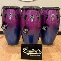 ~NEW!~ LP Latin Percussion Tony Succar Signature New Zealand Pine Quinto/Conga/Tumba Trio Set in Rainbow Lacquer with Black Nickel Hardware & Black Skyn Heads