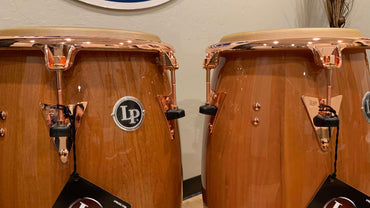 ~LIMITED EDITION~ LP Latin Percussion Pure Cherrywood Quinto/Conga/Tumba Top-Tuning Trio Set with Bronze Hardware