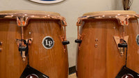 ~LIMITED EDITION~ LP Latin Percussion Pure Cherrywood Conga & Tumba Top-Tuning Duo Pair with Bronze Hardware