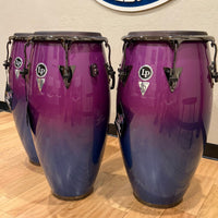 ~NEW!~ LP Latin Percussion Tony Succar Signature New Zealand Pine Quinto/Conga/Tumba Trio Set in Rainbow Lacquer with Black Nickel Hardware & Black Skyn Heads