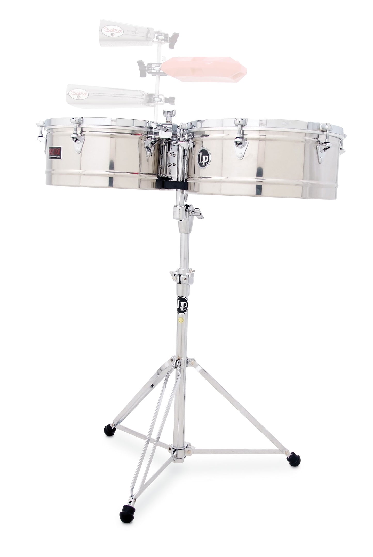 Ensemble de timbales en acier inoxydable LP1415-S Prestige Series de 14" et 15" de LP Latin Percussion