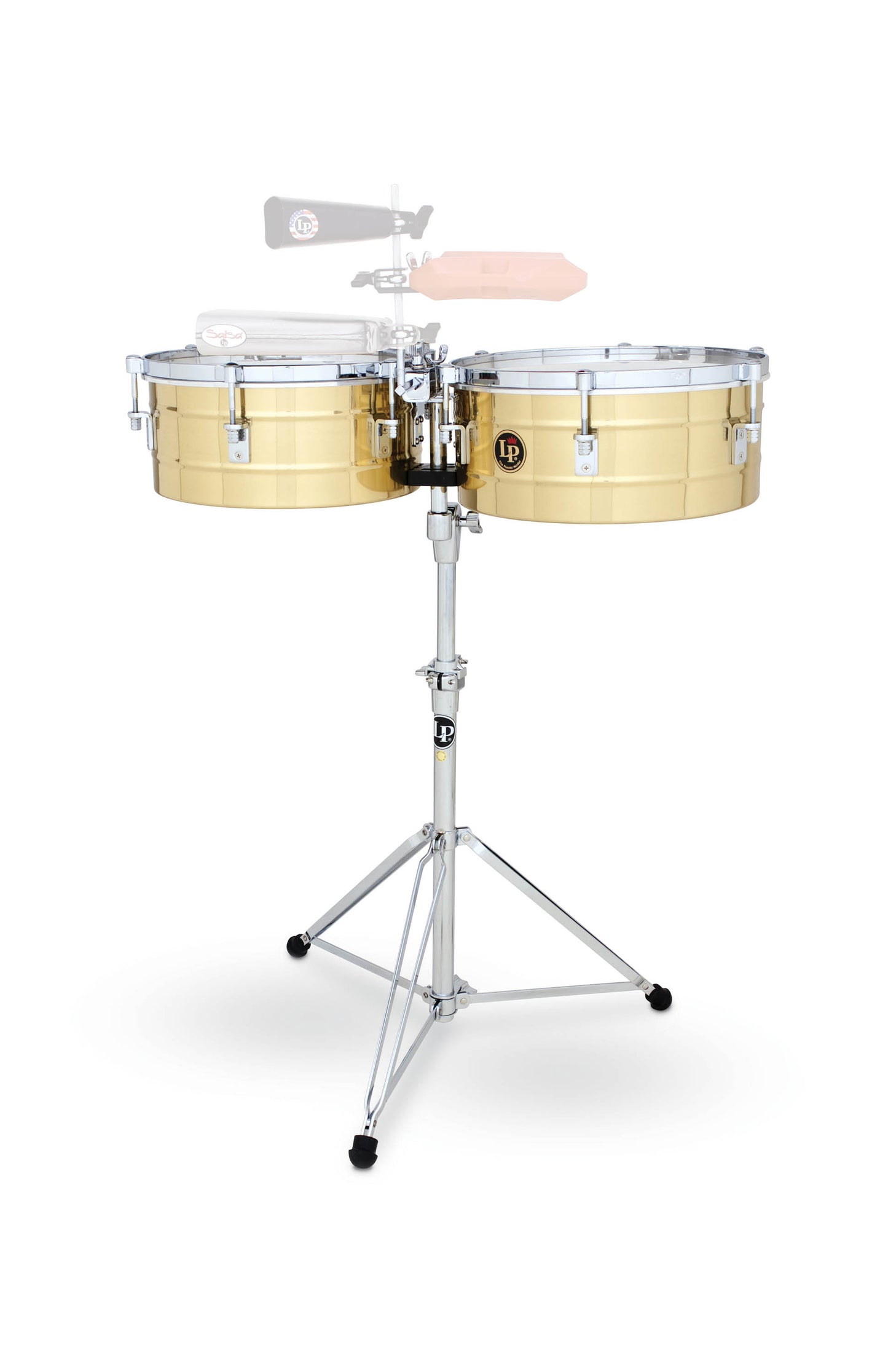 LP Latin Percussion LP257-B Tito Puente 14/15 Brass Timbale Set