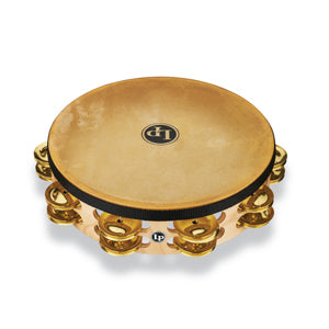 Tambourin à tête double rangée LP Latin Percussion LP384-BR Pro 10" - Laiton