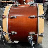 Ludwig Legacy Mahogany 3-Piece FAB 13/16/22 Drum Kit Set in Vintage Mahogany with Satin Natural Hoops