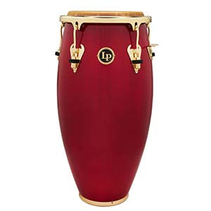 LP Latin Percussion M750S-RW Matador Series 11" Oak Quinto in Red Stain w/ Gold Hardware