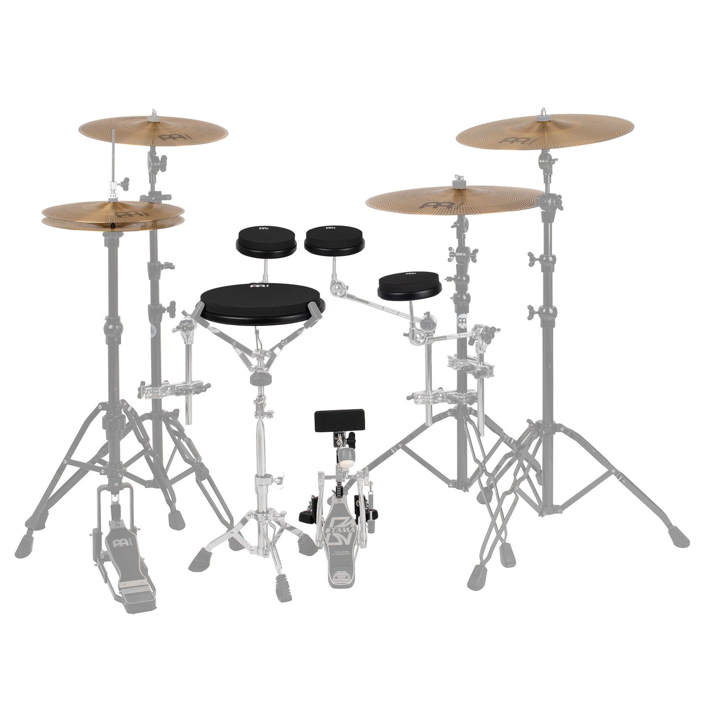 ~NEW~ Meinl MPPK4 Marshmallow Practice Pad 4-Piece Kit w/ 18" Crash