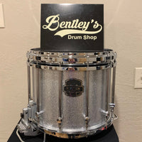 ~WOW!~ Mapex Quantum Mark II Classic 12x14 Marching Snare Drum in Silver Diamond Dazzle