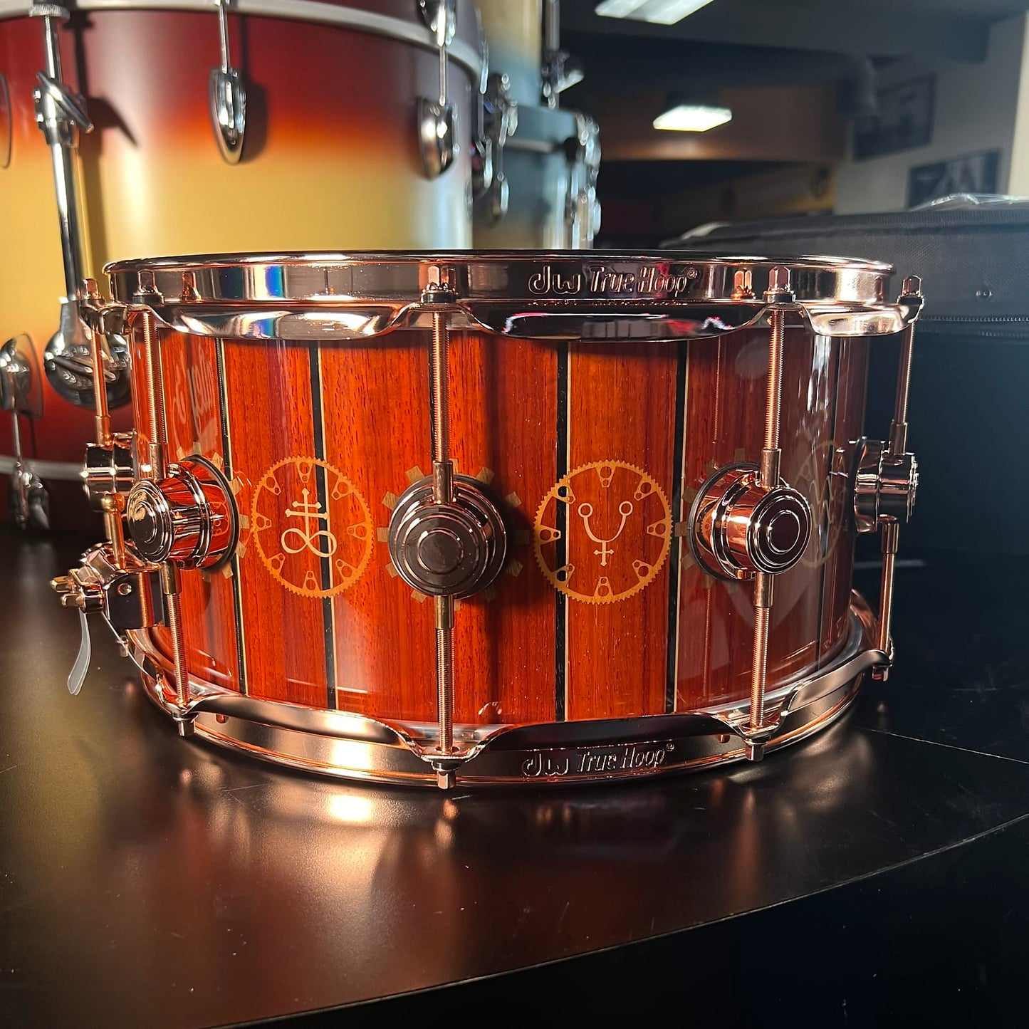 *RARE* DW Neil Peart Time Machine 6.5x14" ICON Snare Drum w/ Deluxe Case #239