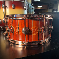 *RARE* DW Neil Peart Time Machine 6.5x14" ICON Snare Drum w/ Deluxe Case #239