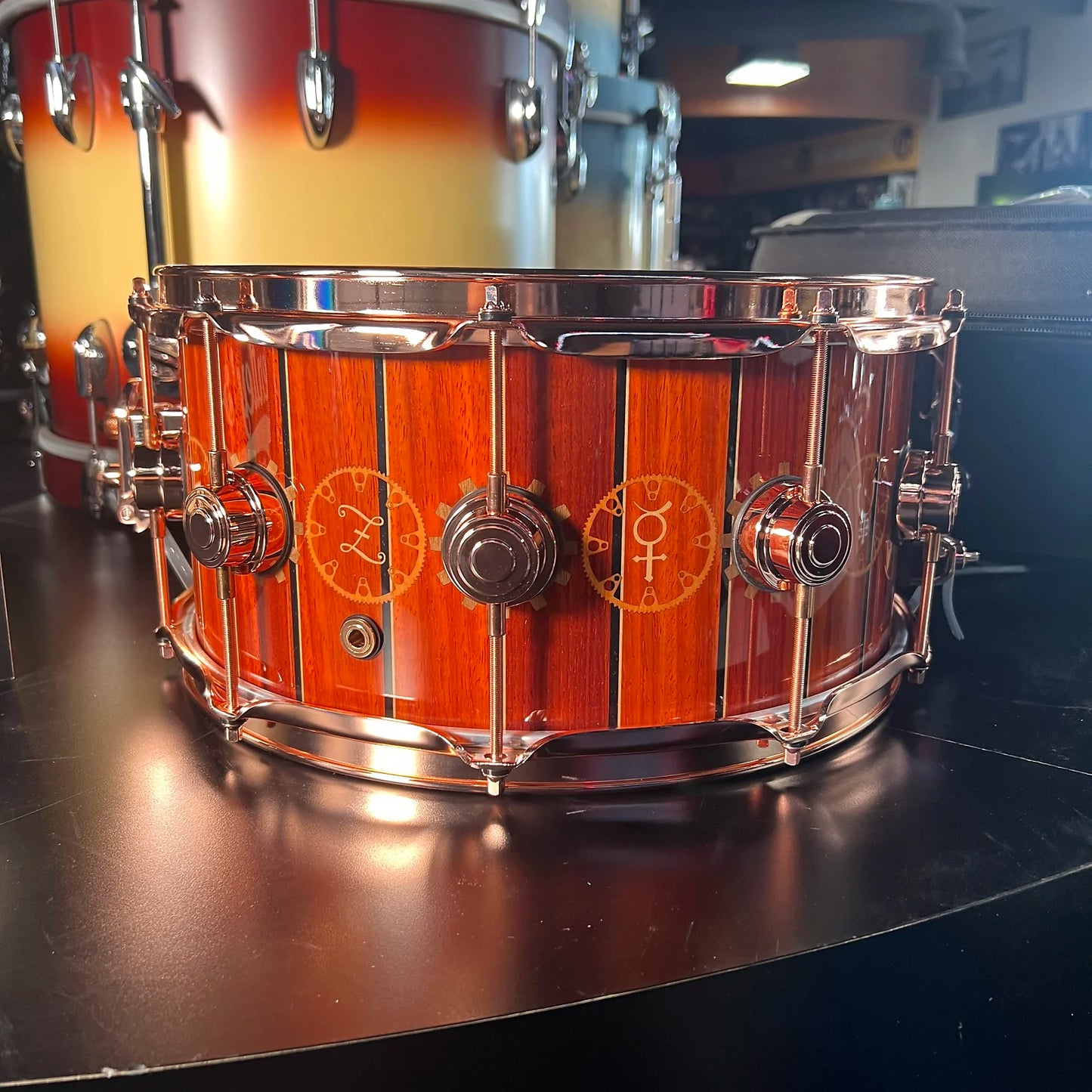 *RARE* DW Neil Peart Time Machine 6.5x14" ICON Snare Drum w/ Deluxe Case #239