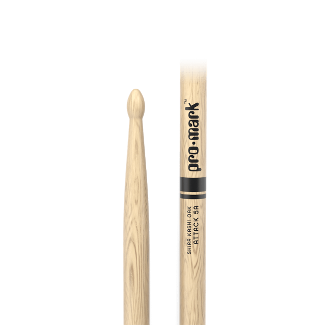 Pro-Mark PW5AW Classic Forward 5A Shira Kashi Oak Wood Tip (Pair) Drum Sticks