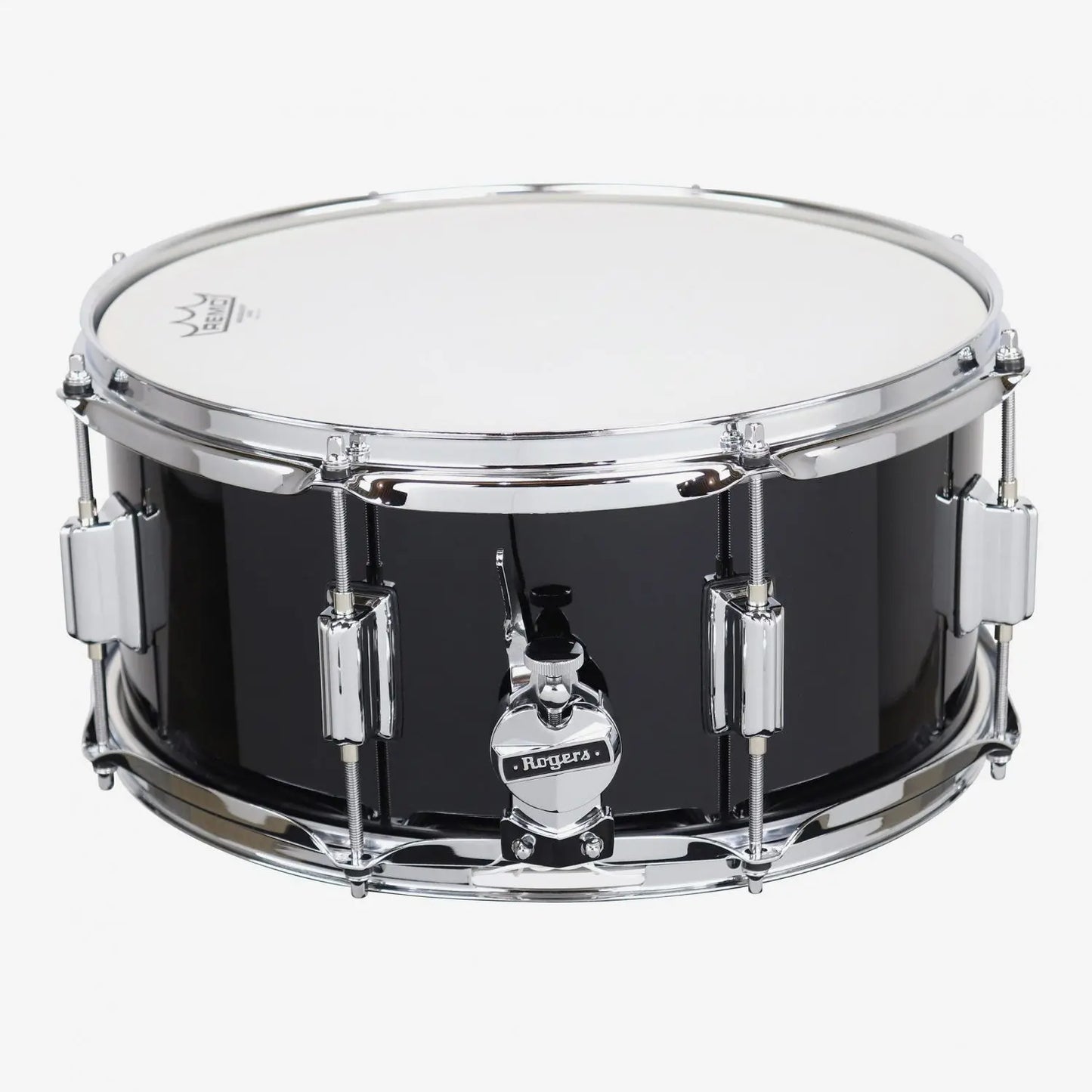 ~NEW!~ Rogers 26PB Powertone Series 6.5x14 Snare Drum in Piano Black Lacquer (SAVE $180!)
