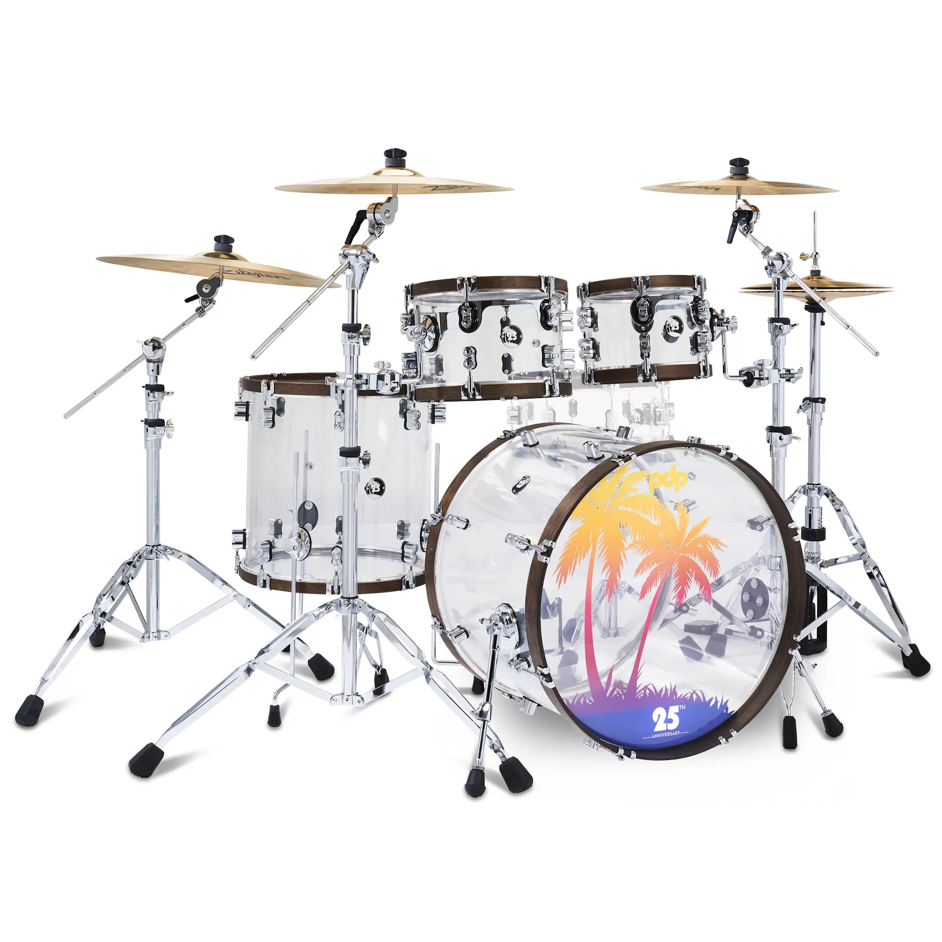 LIMITED EDITION~ PDP 25th Anniversary 4-Piece Acrylic 10/12/16/22 LIMITED EDITION~ PDP 25th Anniversary 4-Piece Acrylic 10/12/16/22