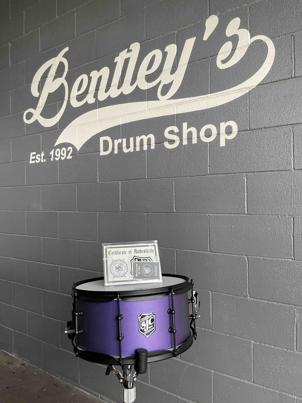 SJC Pathfinder Series 6.5x14 Snare Drum in Purple Glimmer w/ Matte Black Hardware *IN STOCK*