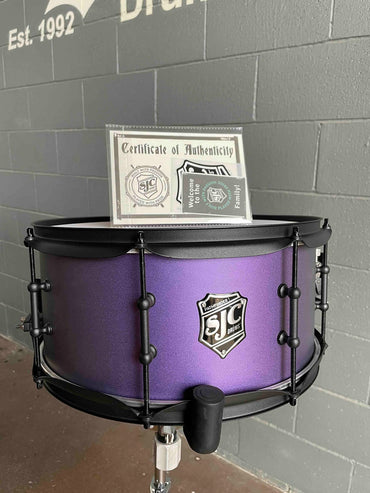 SJC Pathfinder Series 6.5x14 Snare Drum in Purple Glimmer w/ Matte Black Hardware *IN STOCK*