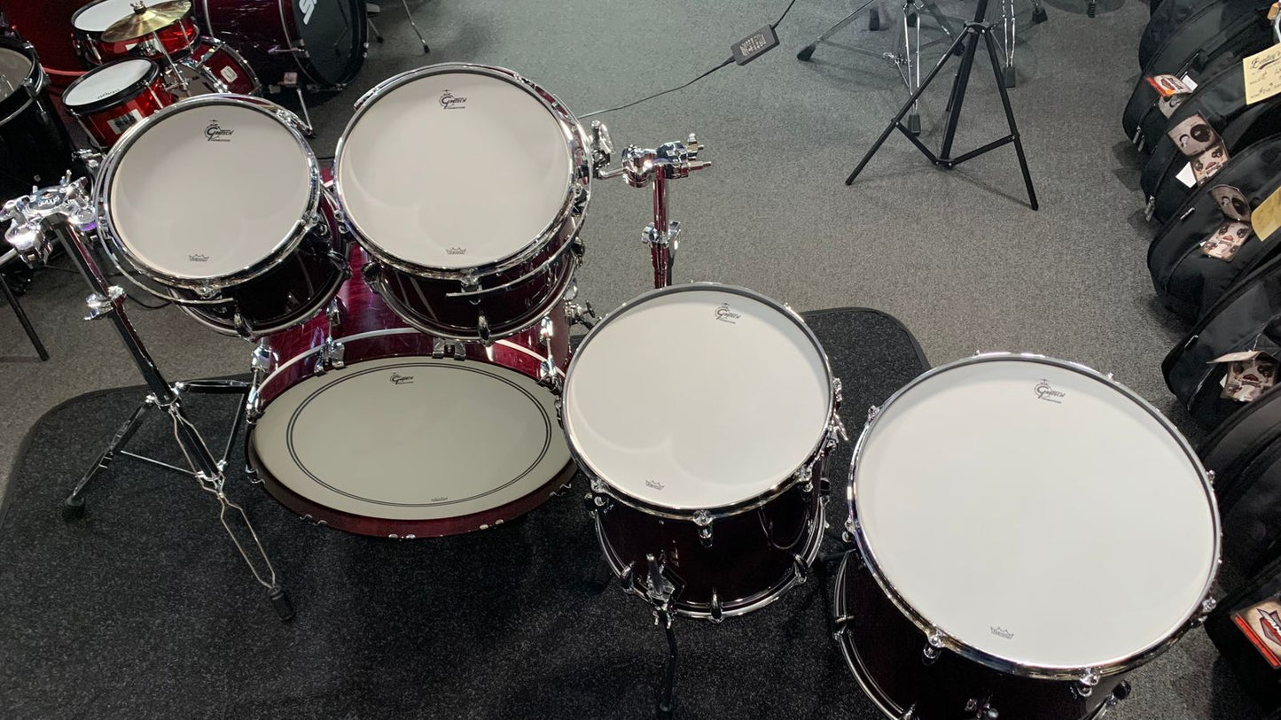 ~WOW!~ Gretsch USA Custom 5-Piece 10/12/14/16/22 Drum Kit Set in Purple Gloss Lacquer