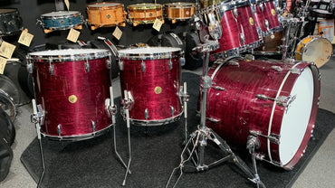 ~WOW!~ Gretsch USA Custom 5-Piece 10/12/14/16/22 Drum Kit Set in Purple Gloss Lacquer