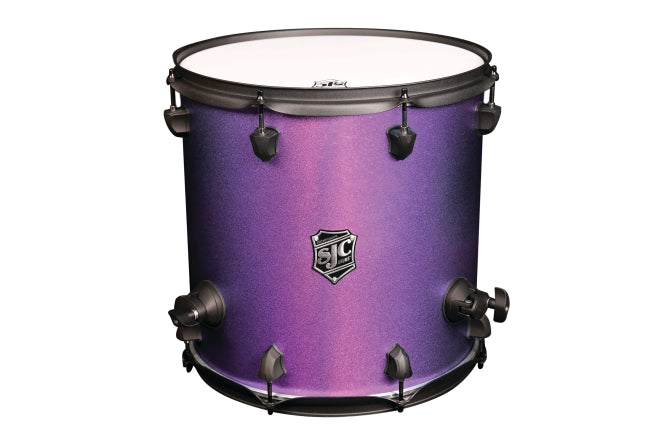 Tom basse SJC Pathfinder Series 14x14 en violet scintillant 